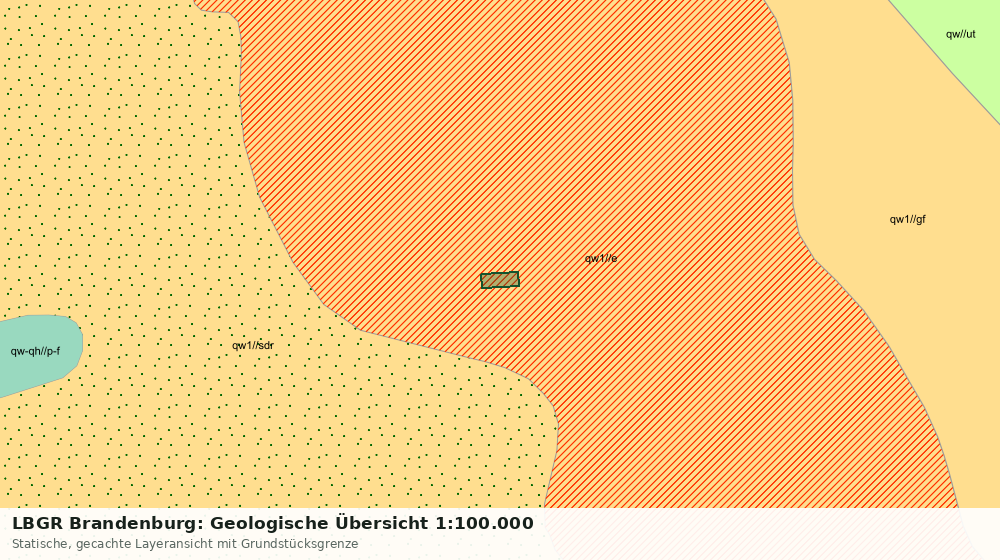 Statische Kartenansicht: LBGR Brandenburg: Geologische Übersicht 1:100.000