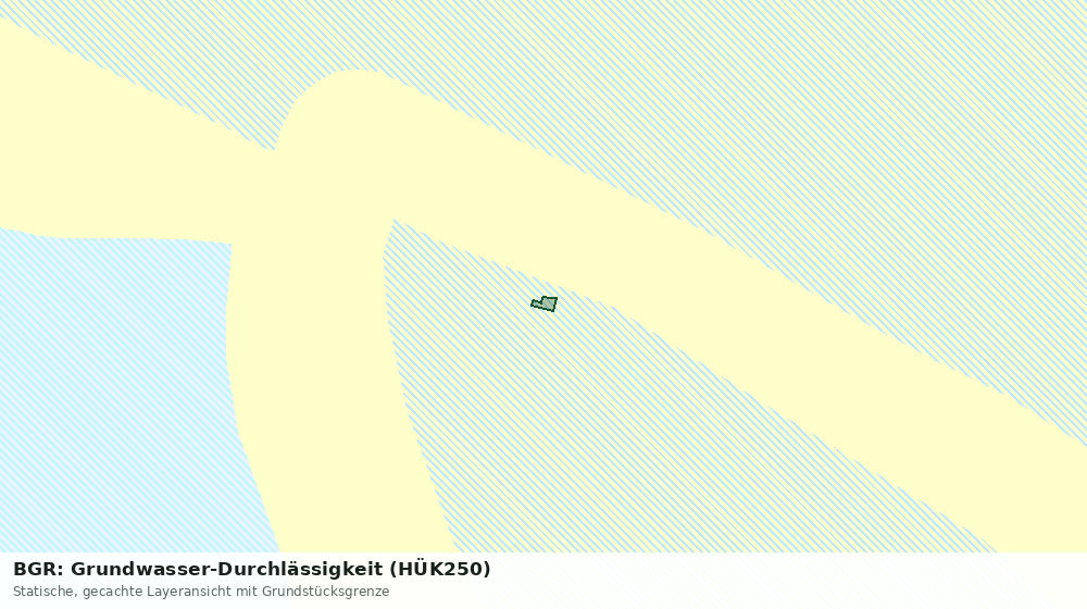 Statische Kartenansicht: BGR: Grundwasser-Durchlässigkeit (HÜK250)