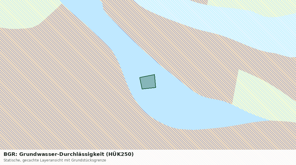 Statische Kartenansicht: BGR: Grundwasser-Durchlässigkeit (HÜK250)