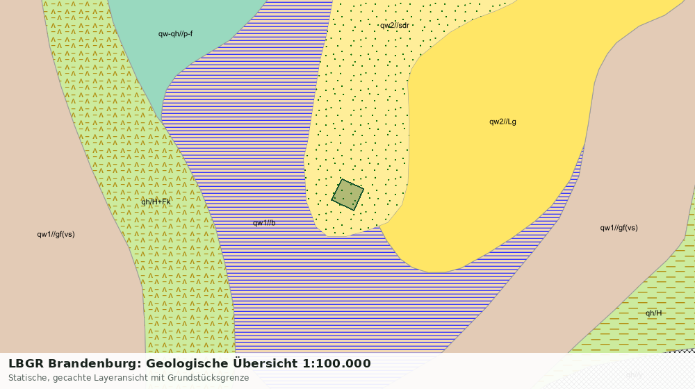 Statische Kartenansicht: LBGR Brandenburg: Geologische Übersicht 1:100.000