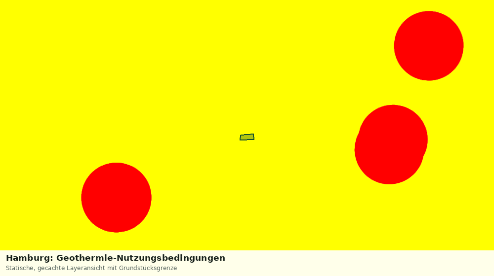 Statische Kartenansicht: Hamburg: Geothermie-Nutzungsbedingungen