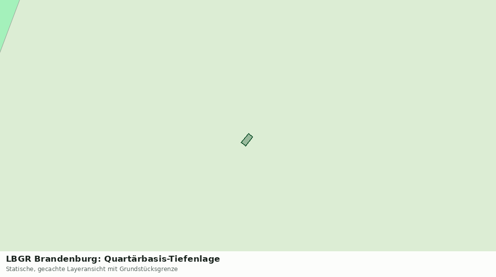 Statische Kartenansicht: LBGR Brandenburg: Quartärbasis-Tiefenlage
