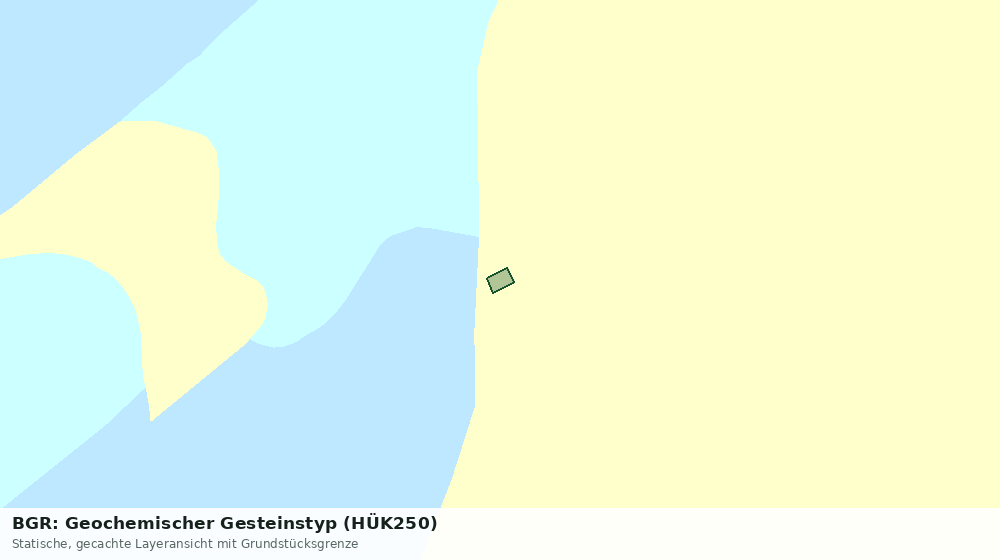 Statische Kartenansicht: BGR: Geochemischer Gesteinstyp (HÜK250)