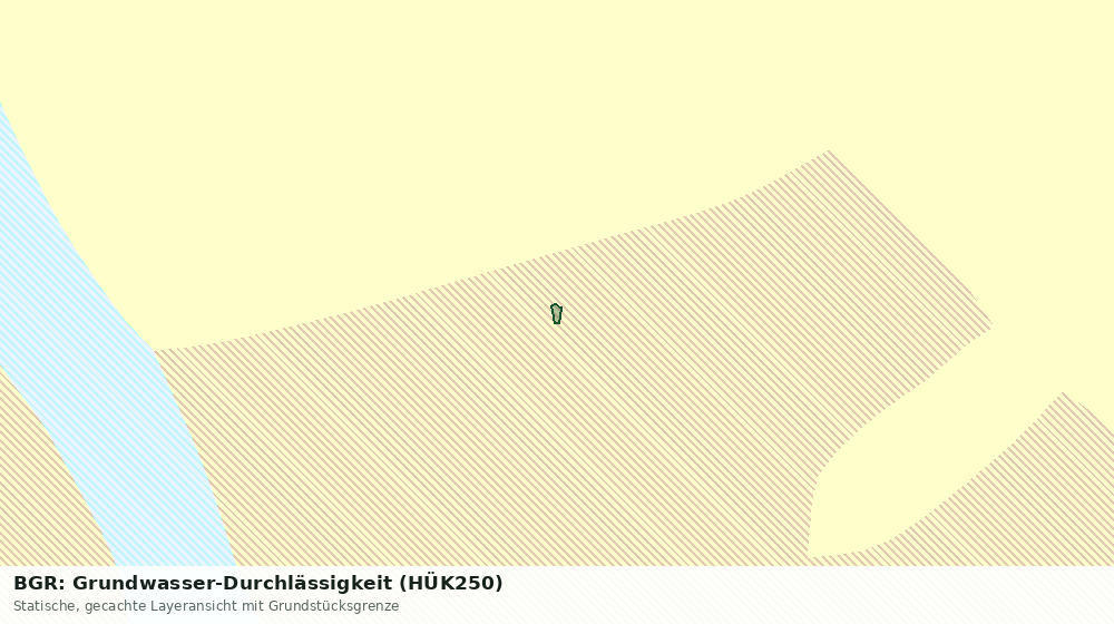 Statische Kartenansicht: BGR: Grundwasser-Durchlässigkeit (HÜK250)
