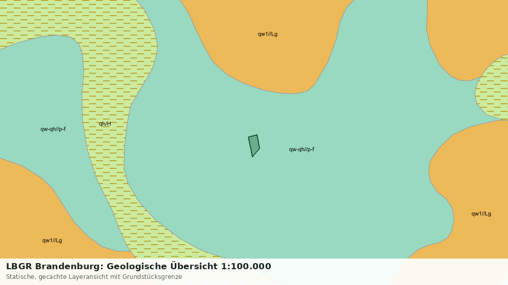 Statische Kartenansicht: LBGR Brandenburg: Geologische Übersicht 1:100.000