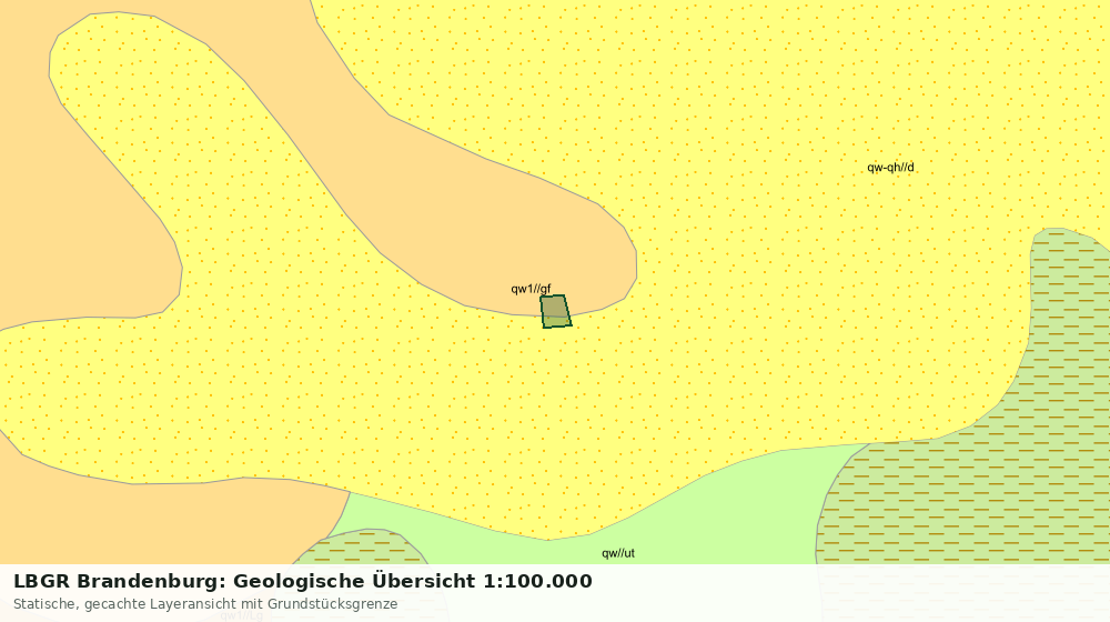 Statische Kartenansicht: LBGR Brandenburg: Geologische Übersicht 1:100.000