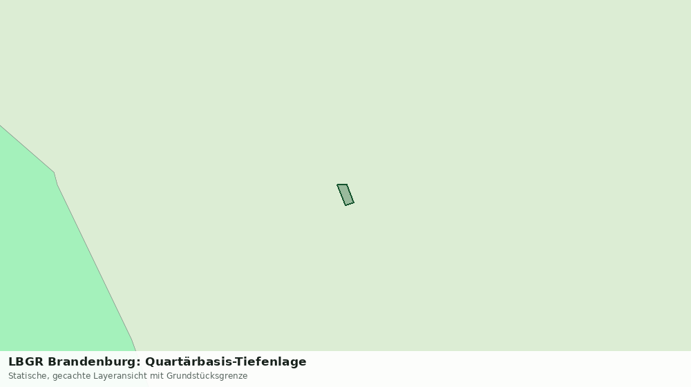 Statische Kartenansicht: LBGR Brandenburg: Quartärbasis-Tiefenlage
