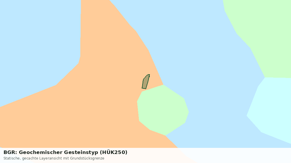 Statische Kartenansicht: BGR: Geochemischer Gesteinstyp (HÜK250)
