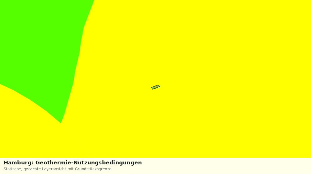 Statische Kartenansicht: Hamburg: Geothermie-Nutzungsbedingungen