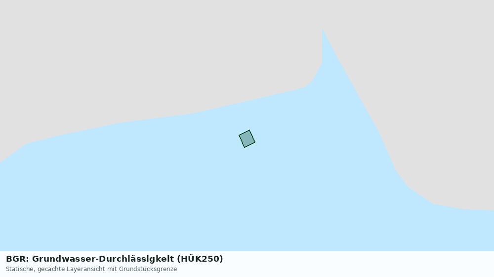Statische Kartenansicht: BGR: Grundwasser-Durchlässigkeit (HÜK250)