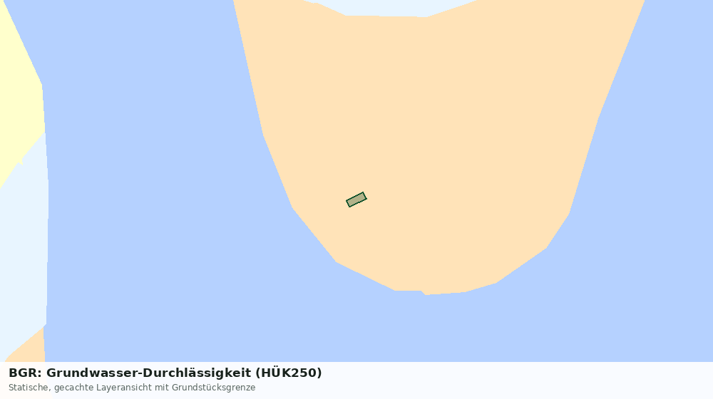 Statische Kartenansicht: BGR: Grundwasser-Durchlässigkeit (HÜK250)