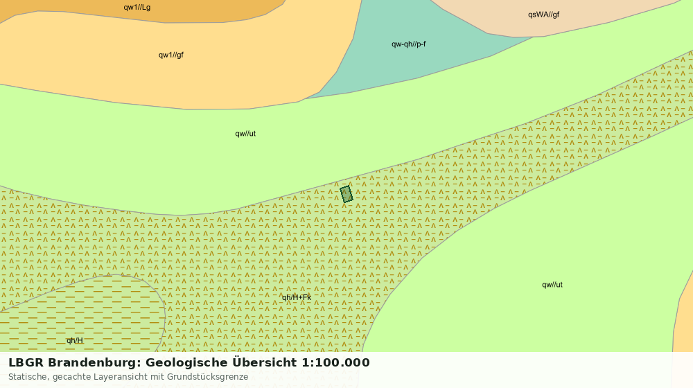 Statische Kartenansicht: LBGR Brandenburg: Geologische Übersicht 1:100.000