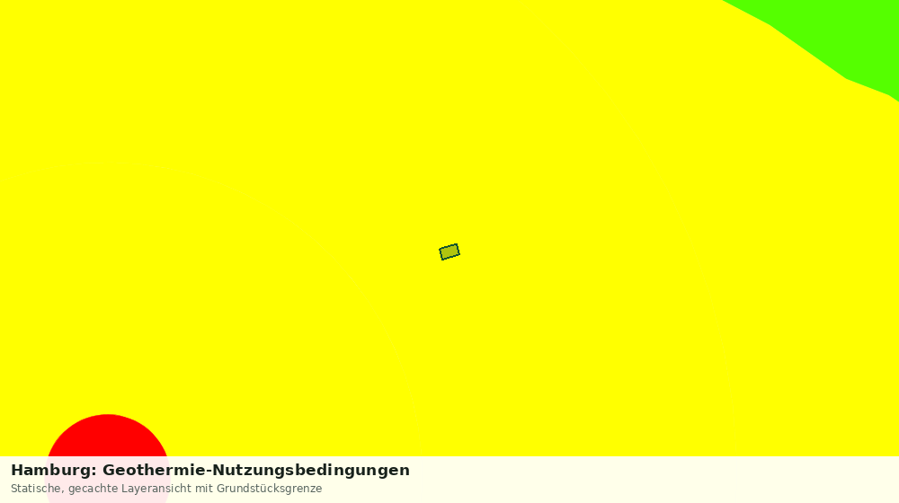 Statische Kartenansicht: Hamburg: Geothermie-Nutzungsbedingungen