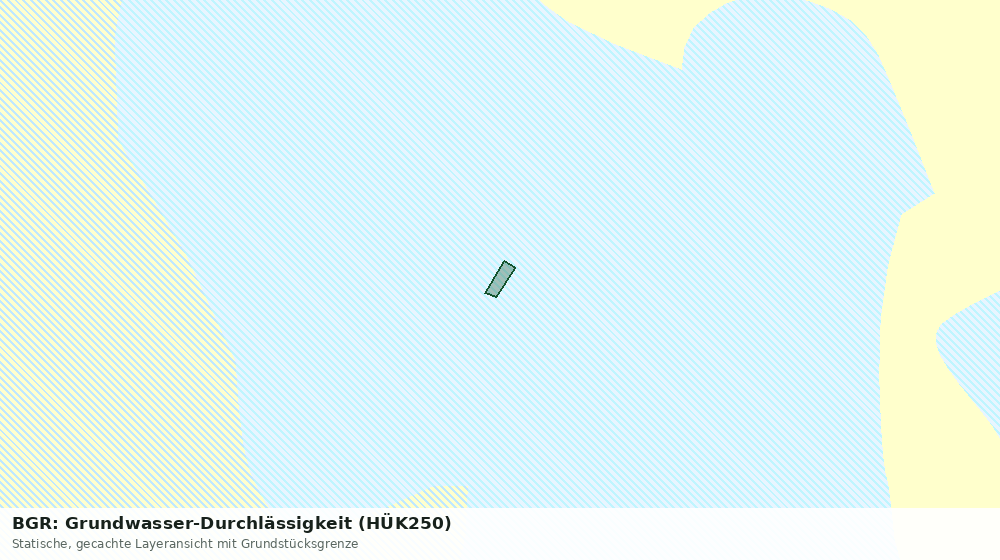 Statische Kartenansicht: BGR: Grundwasser-Durchlässigkeit (HÜK250)