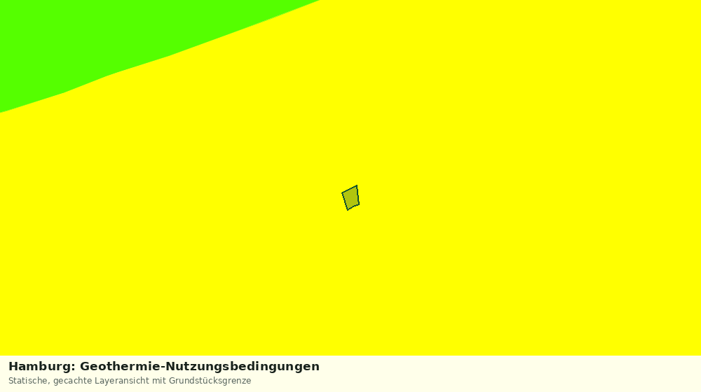 Statische Kartenansicht: Hamburg: Geothermie-Nutzungsbedingungen
