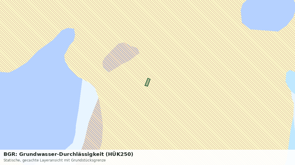 Statische Kartenansicht: BGR: Grundwasser-Durchlässigkeit (HÜK250)