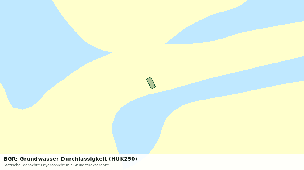 Statische Kartenansicht: BGR: Grundwasser-Durchlässigkeit (HÜK250)
