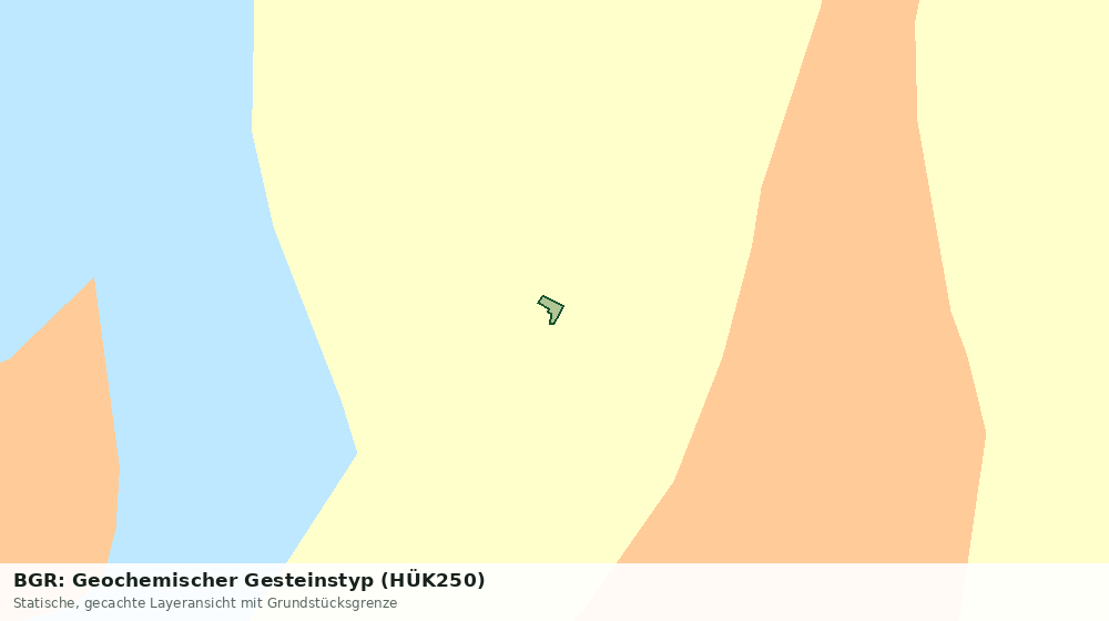 Statische Kartenansicht: BGR: Geochemischer Gesteinstyp (HÜK250)
