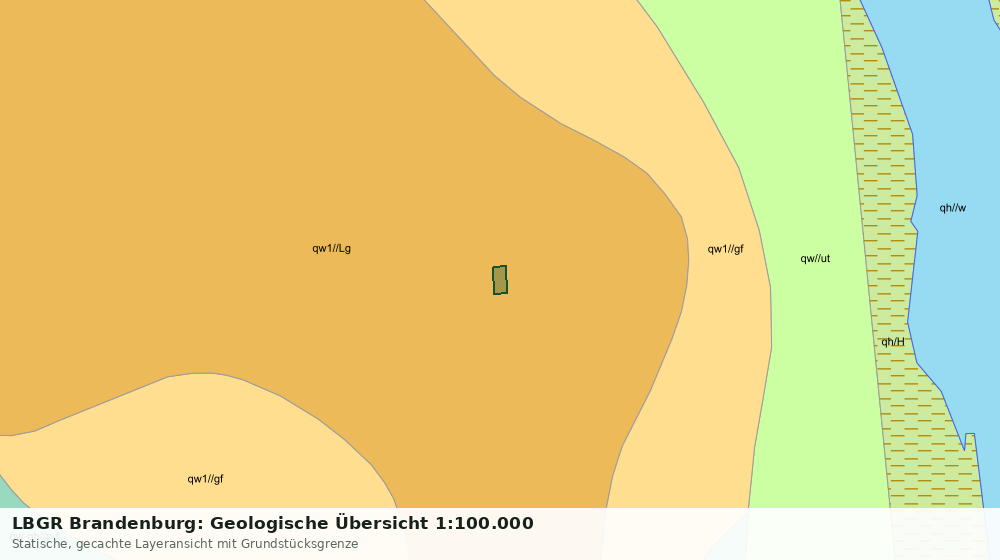 Statische Kartenansicht: LBGR Brandenburg: Geologische Übersicht 1:100.000