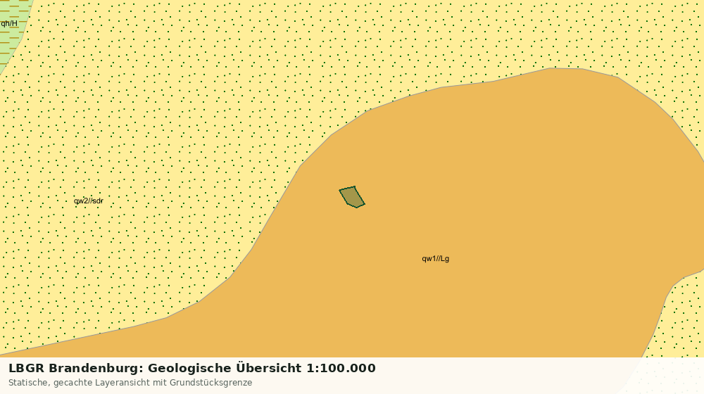 Statische Kartenansicht: LBGR Brandenburg: Geologische Übersicht 1:100.000