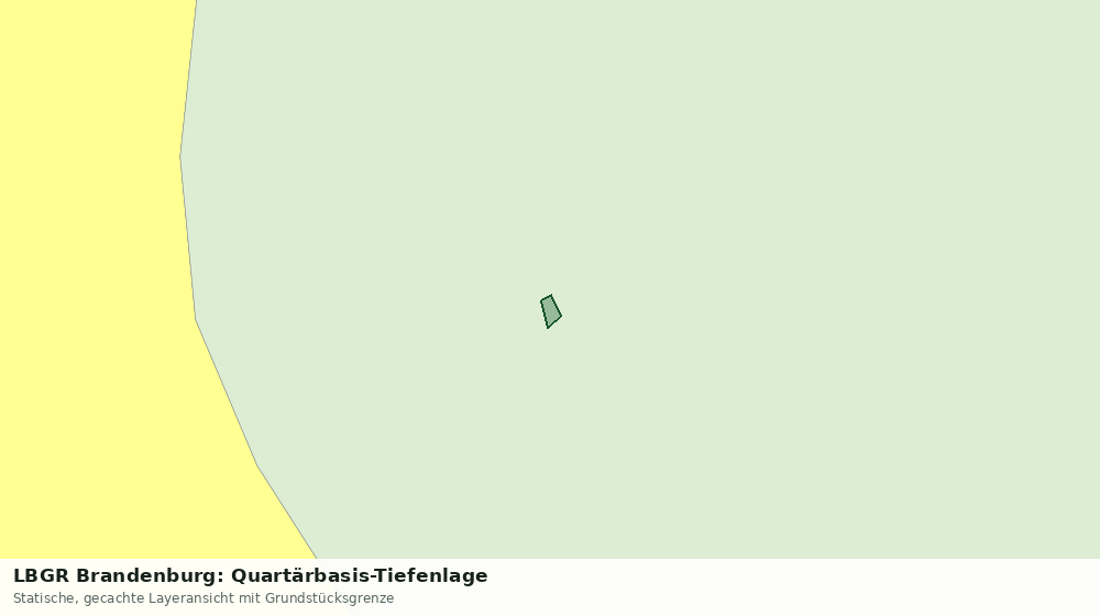 Statische Kartenansicht: LBGR Brandenburg: Quartärbasis-Tiefenlage