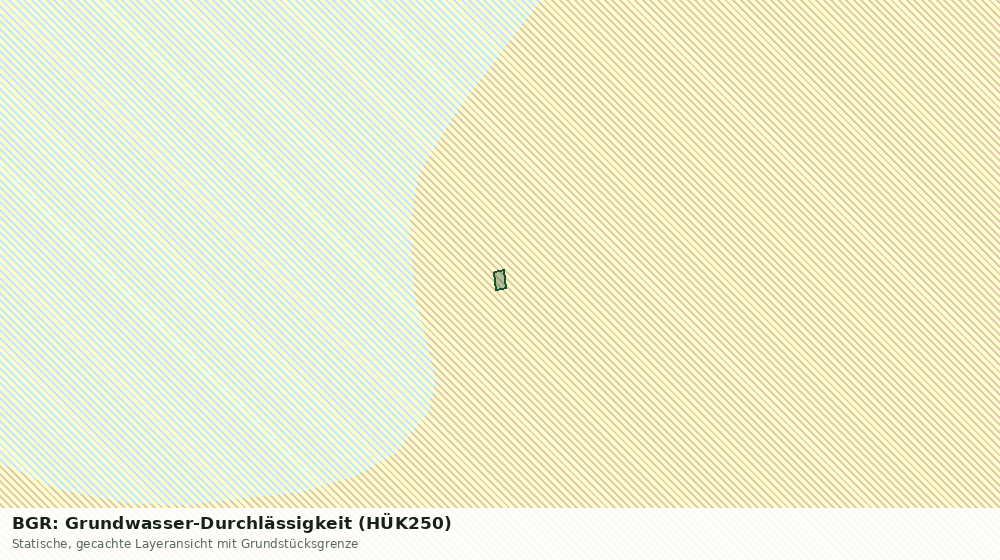 Statische Kartenansicht: BGR: Grundwasser-Durchlässigkeit (HÜK250)