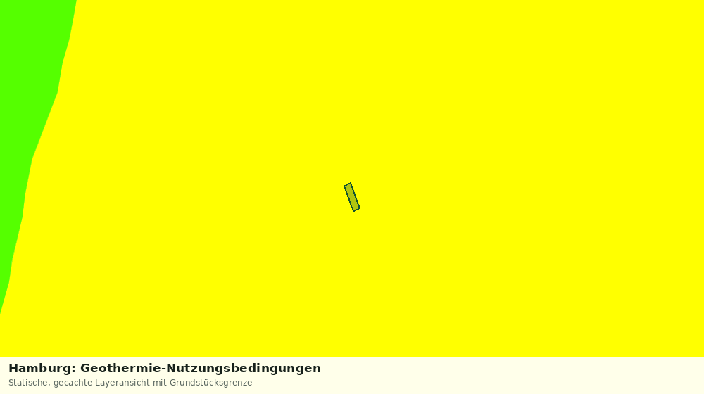 Statische Kartenansicht: Hamburg: Geothermie-Nutzungsbedingungen