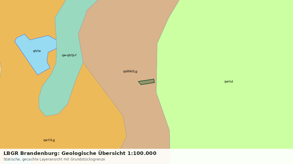 Statische Kartenansicht: LBGR Brandenburg: Geologische Übersicht 1:100.000