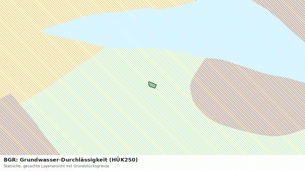 Statische Kartenansicht: BGR: Grundwasser-Durchlässigkeit (HÜK250)