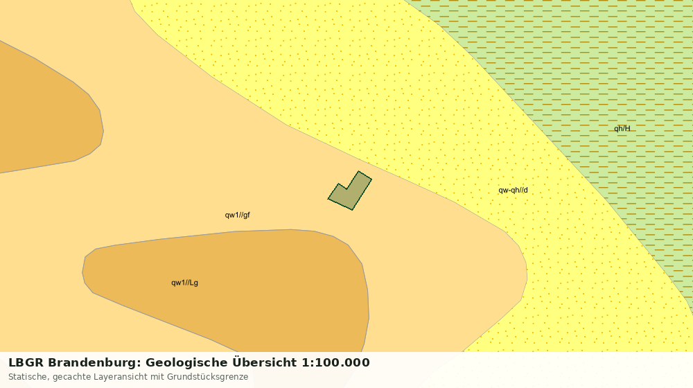 Statische Kartenansicht: LBGR Brandenburg: Geologische Übersicht 1:100.000