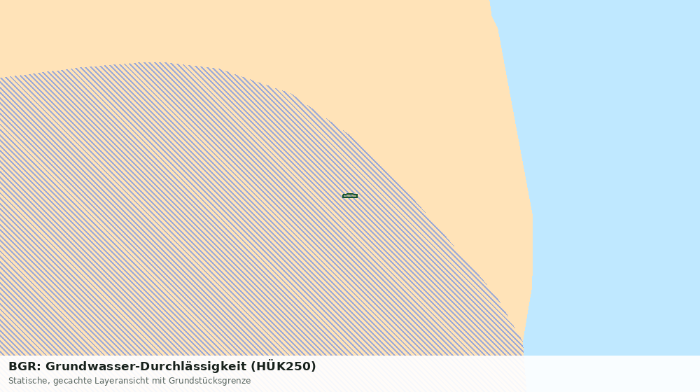 Statische Kartenansicht: BGR: Grundwasser-Durchlässigkeit (HÜK250)