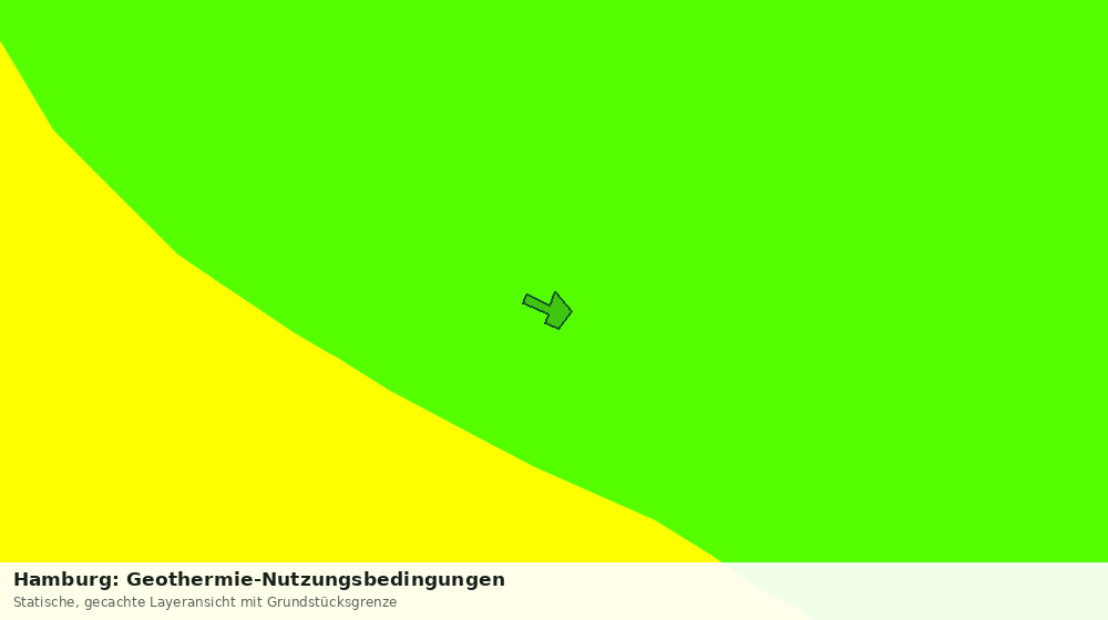 Statische Kartenansicht: Hamburg: Geothermie-Nutzungsbedingungen
