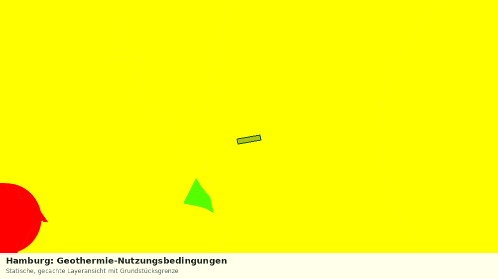 Statische Kartenansicht: Hamburg: Geothermie-Nutzungsbedingungen