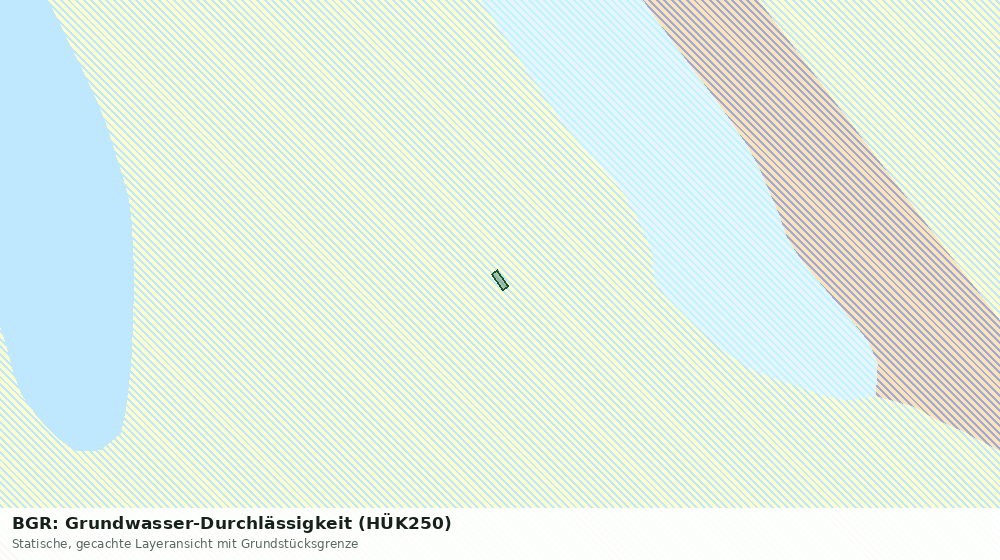 Statische Kartenansicht: BGR: Grundwasser-Durchlässigkeit (HÜK250)