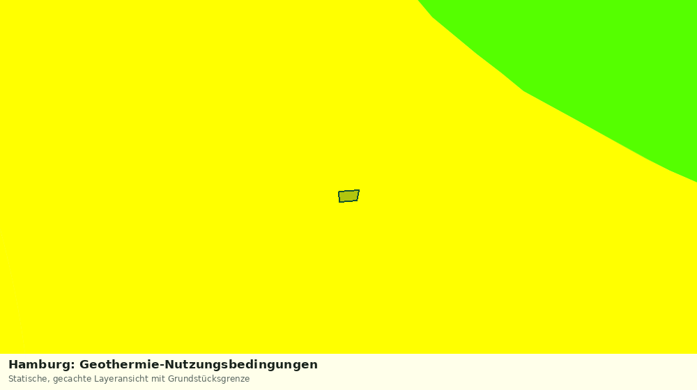 Statische Kartenansicht: Hamburg: Geothermie-Nutzungsbedingungen