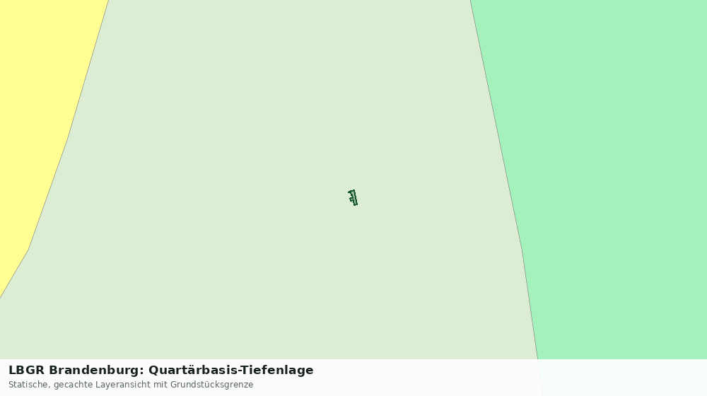 Statische Kartenansicht: LBGR Brandenburg: Quartärbasis-Tiefenlage