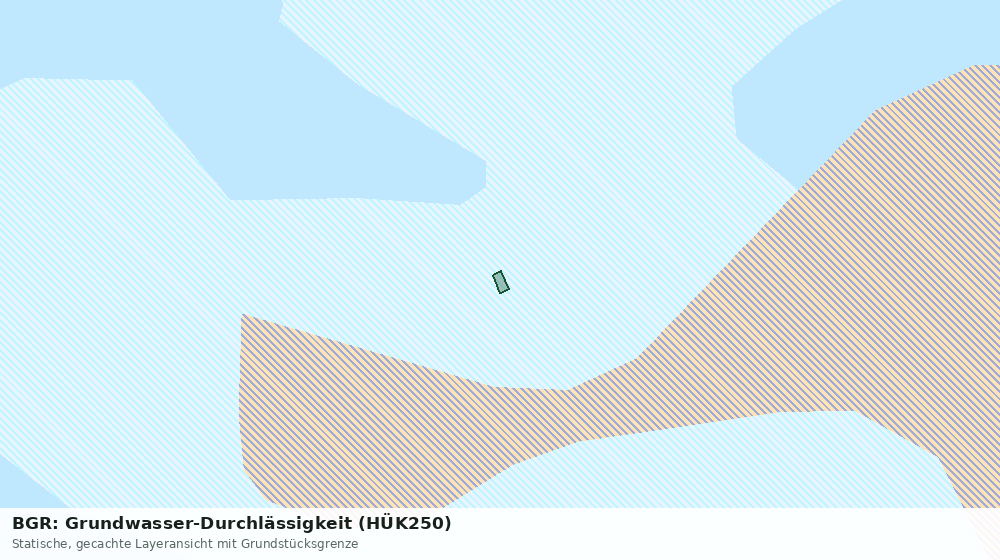Statische Kartenansicht: BGR: Grundwasser-Durchlässigkeit (HÜK250)