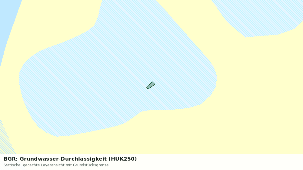Statische Kartenansicht: BGR: Grundwasser-Durchlässigkeit (HÜK250)