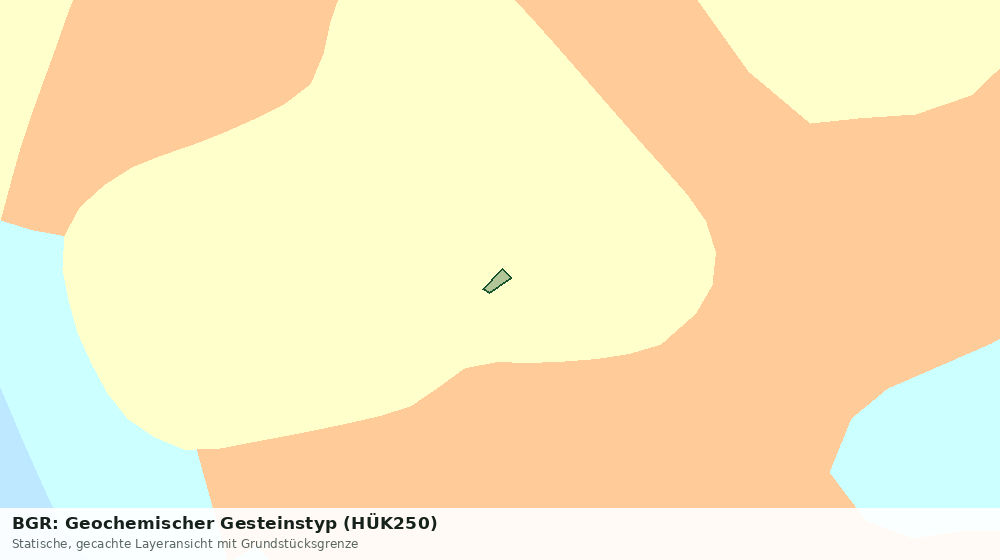 Statische Kartenansicht: BGR: Geochemischer Gesteinstyp (HÜK250)