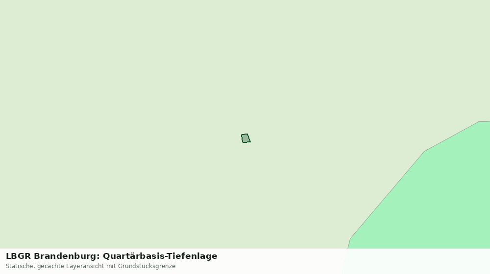 Statische Kartenansicht: LBGR Brandenburg: Quartärbasis-Tiefenlage