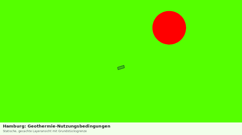 Statische Kartenansicht: Hamburg: Geothermie-Nutzungsbedingungen