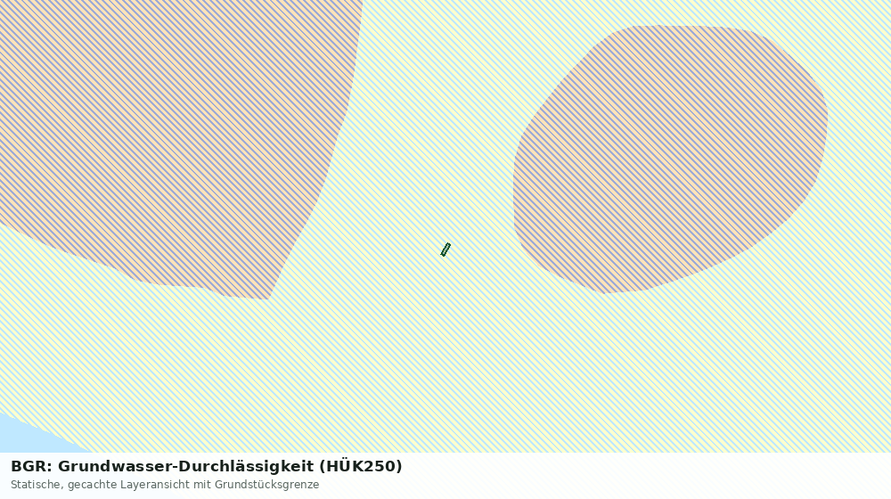 Statische Kartenansicht: BGR: Grundwasser-Durchlässigkeit (HÜK250)