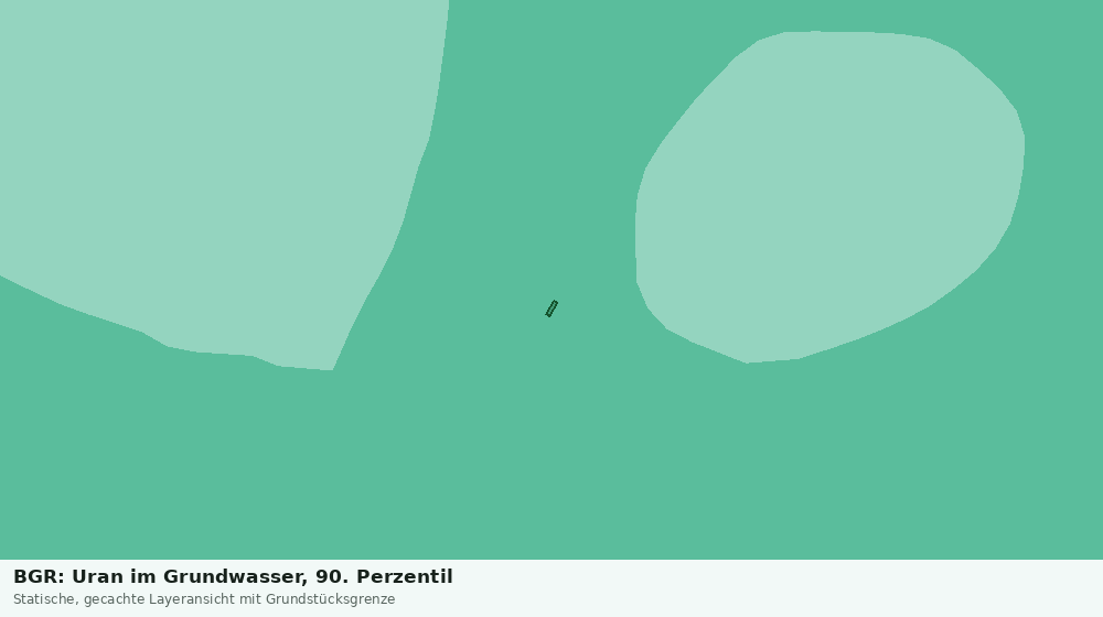 Statische Kartenansicht: BGR: Uran im Grundwasser, 90. Perzentil