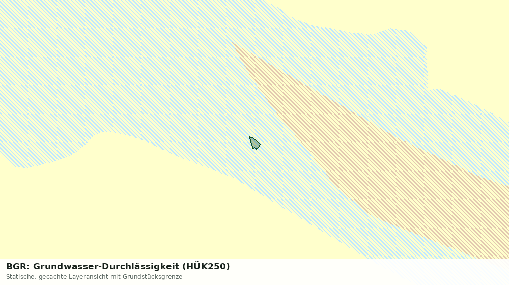 Statische Kartenansicht: BGR: Grundwasser-Durchlässigkeit (HÜK250)