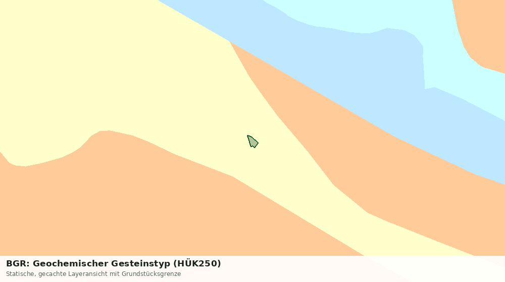 Statische Kartenansicht: BGR: Geochemischer Gesteinstyp (HÜK250)