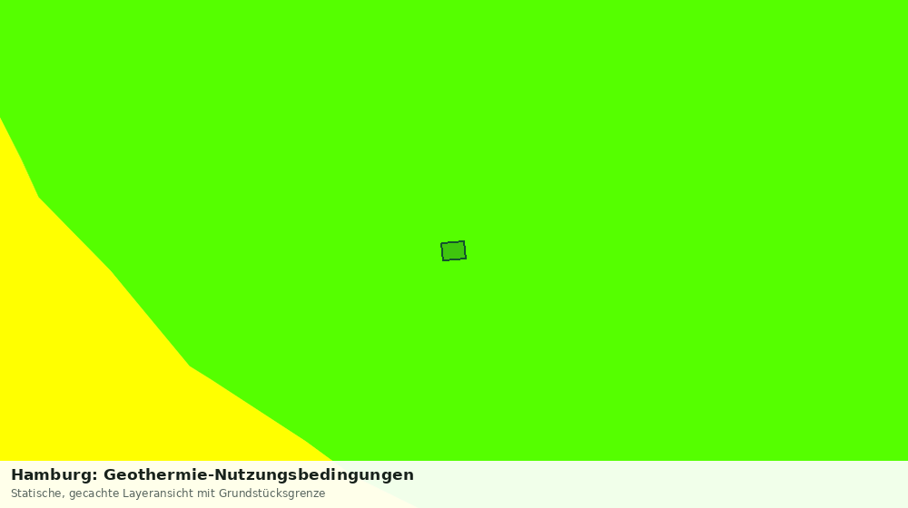 Statische Kartenansicht: Hamburg: Geothermie-Nutzungsbedingungen