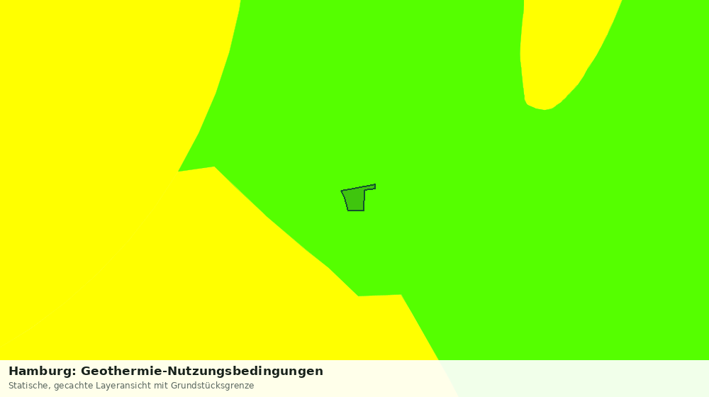 Statische Kartenansicht: Hamburg: Geothermie-Nutzungsbedingungen