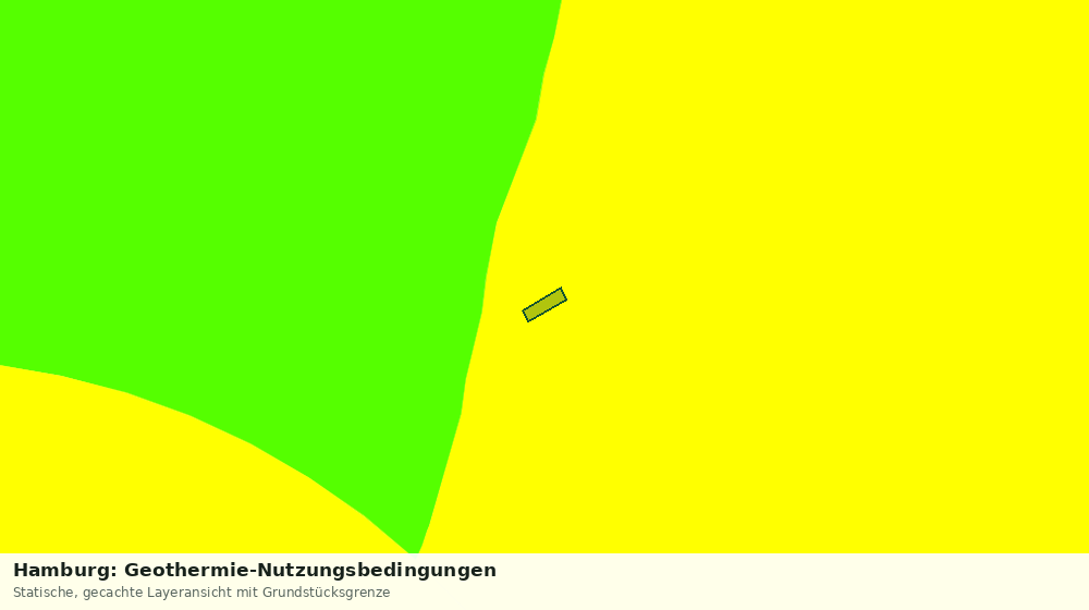 Statische Kartenansicht: Hamburg: Geothermie-Nutzungsbedingungen