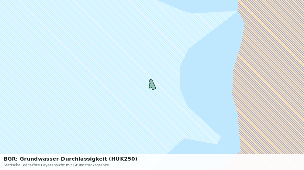 Statische Kartenansicht: BGR: Grundwasser-Durchlässigkeit (HÜK250)