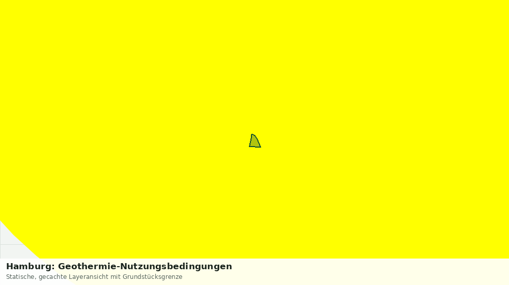 Statische Kartenansicht: Hamburg: Geothermie-Nutzungsbedingungen